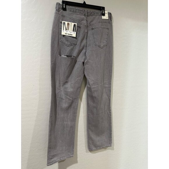 S.O.N.G 90's Boyfriend distressed Jean stovepipe straight button fly size 13/31 - Picture 2 of 8